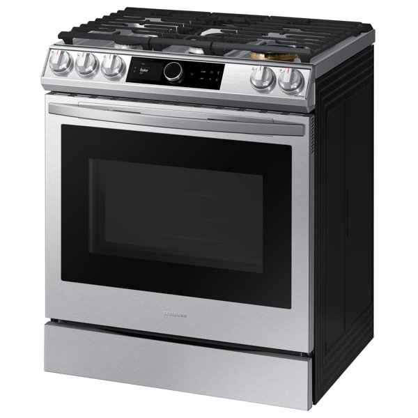 Samsung 30" 6 cu. ft. Smart SlideIn Gas Range with Griddle & Reviews